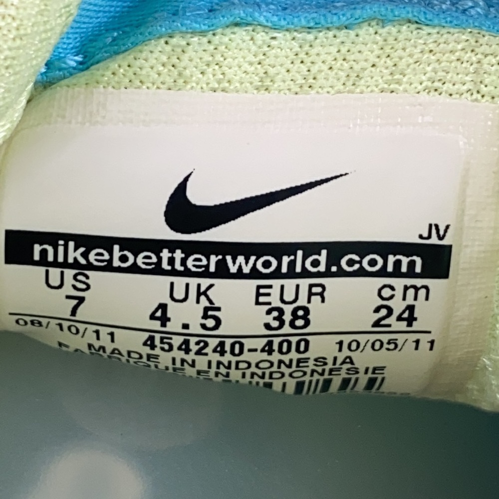 Nike Dual Fusion ST 2 Blue Athletic Running Shoes 454240-400 Women's Size 7 - Picture 11 of 12
